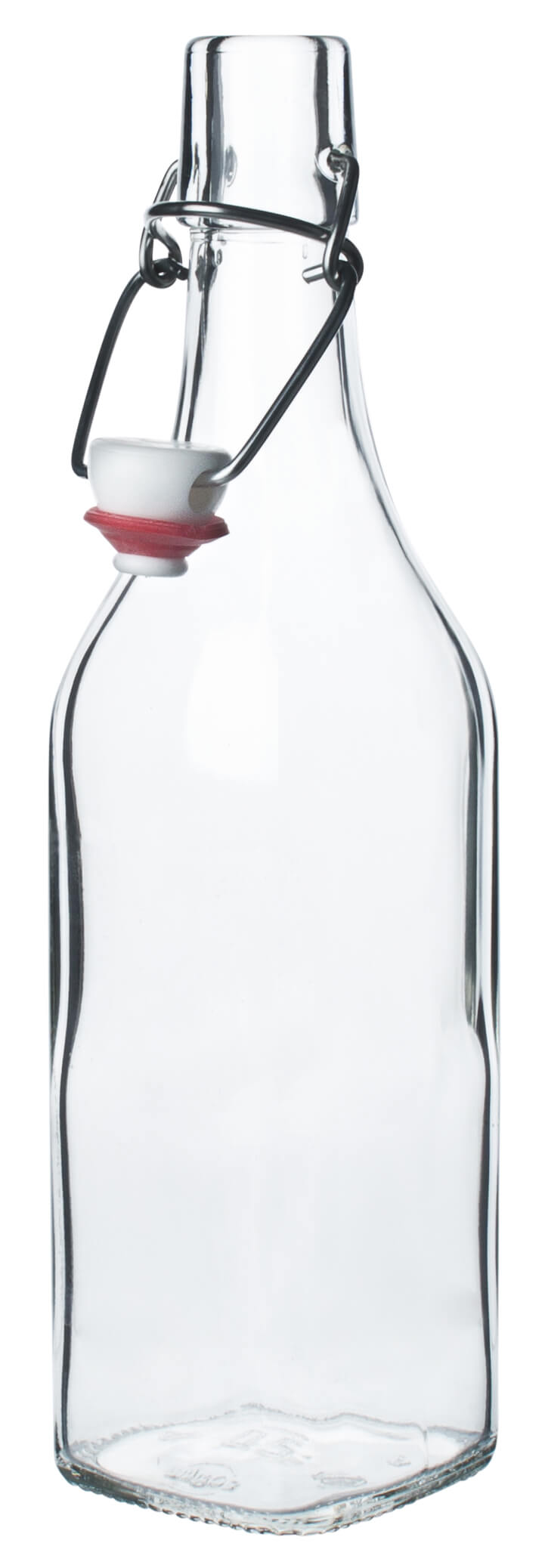 Bouteille à fermeture à étrier carrée - 500ml