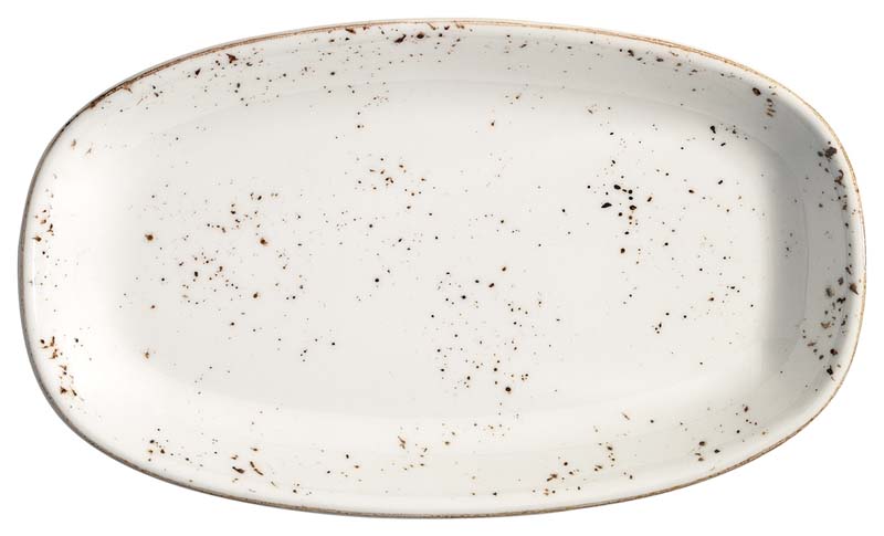 Bonna Grain Gourmet plat ovale 19x11cm crème - 12 pièces