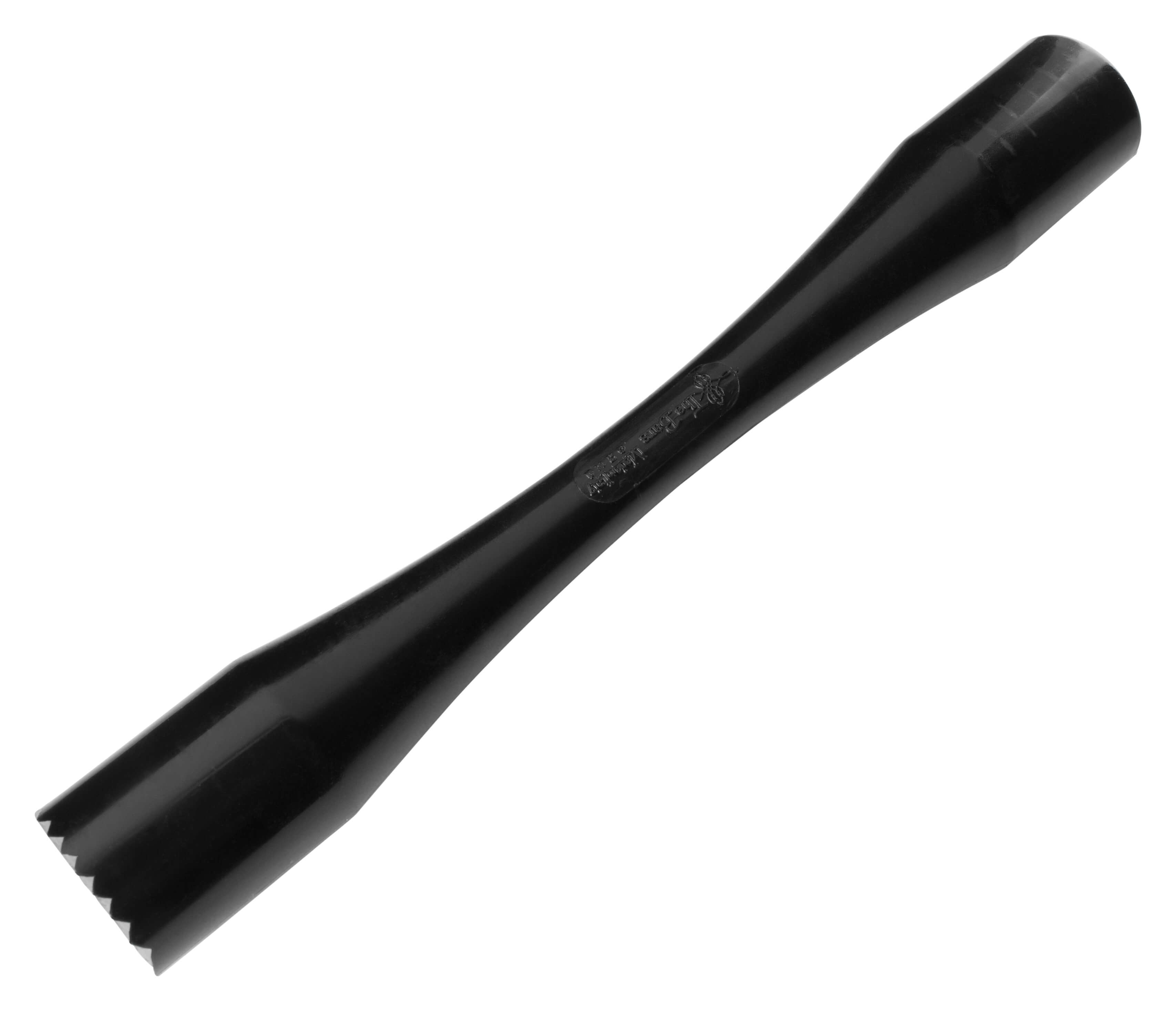 Pilon de bar Maxi, plastique, extrémité ondulée - noir (29cm)