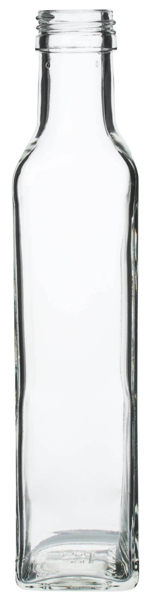 Bouteille de verre carrée - 250ml