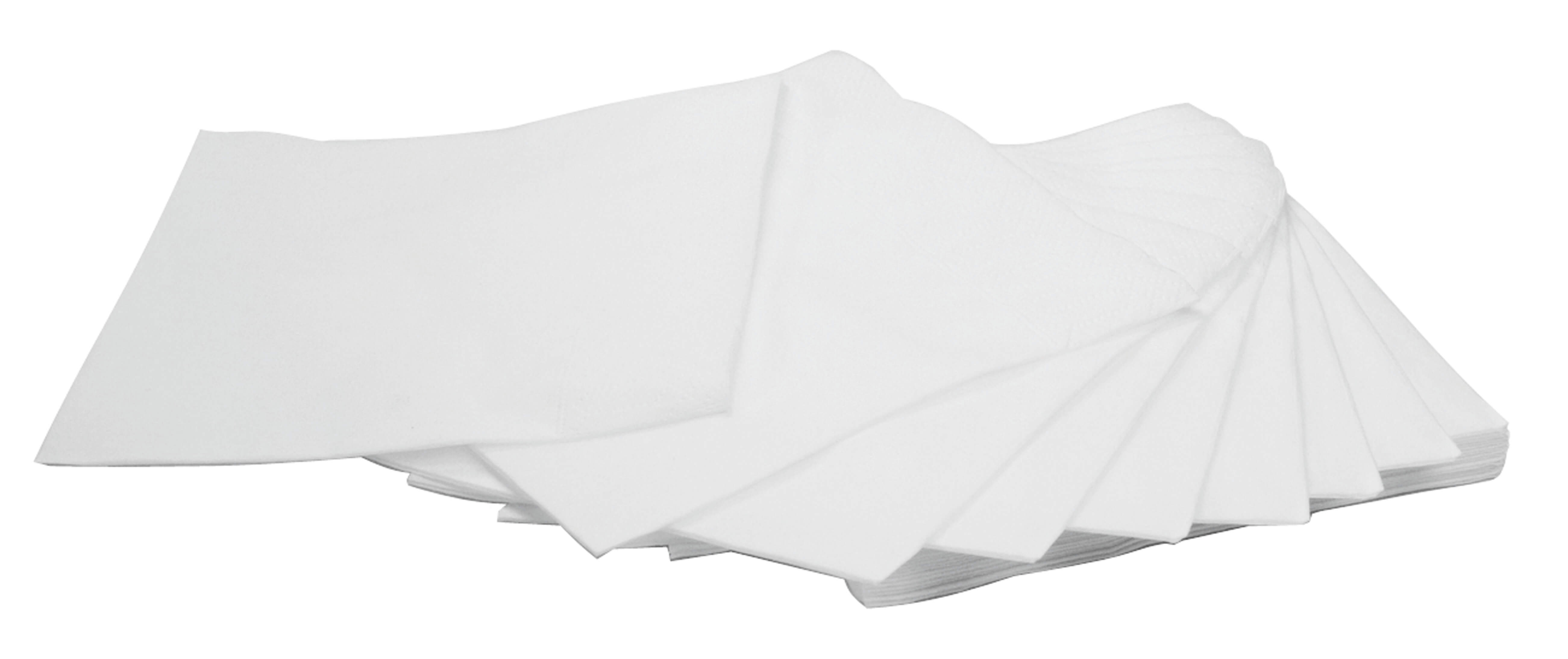 Serviette en cellulose, 2 plis. - 24 x 24cm 1/4 pli (300 pcs)