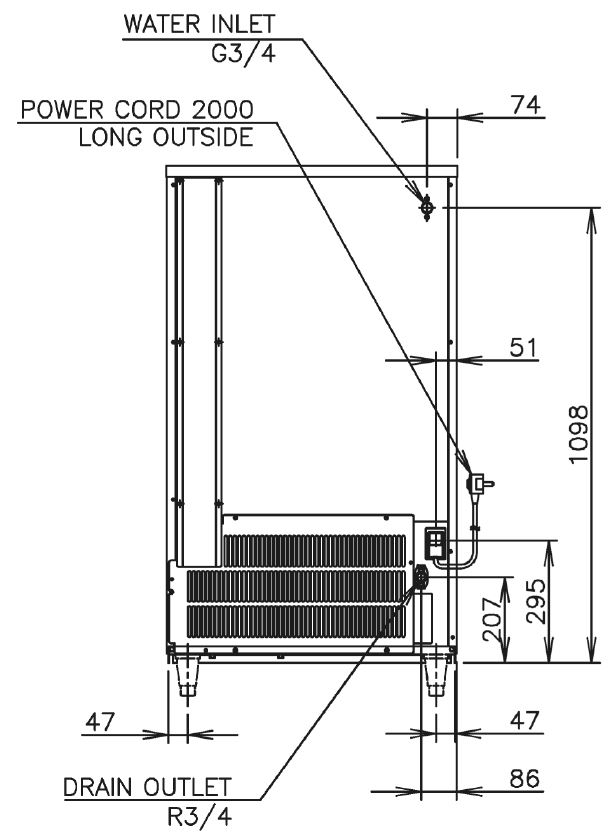 Hoshizaki IM-100NE-HC (Cube en L)