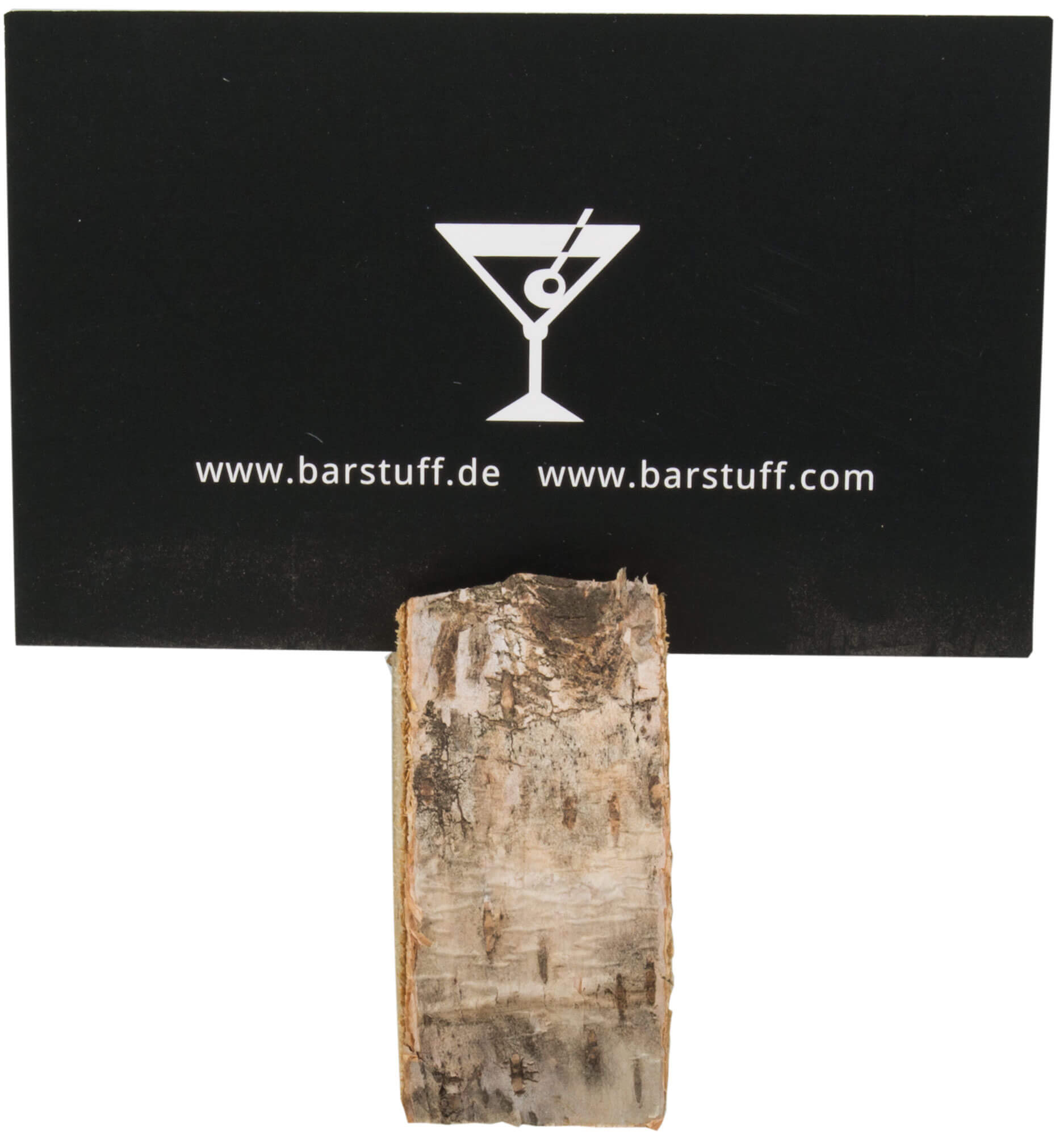 Porte-cartes Bouleau, disque d'arbre Bouleau - env. 6,5cm