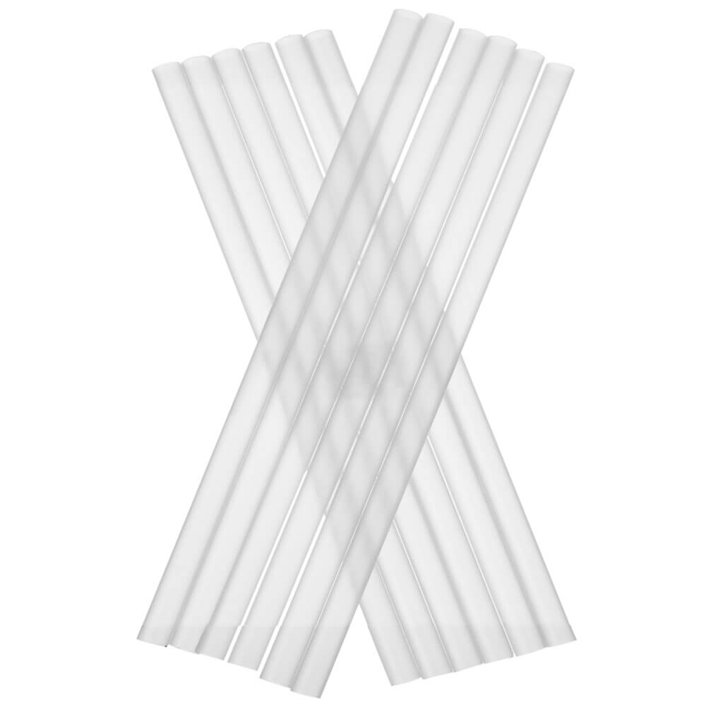 Pailles, plastique réutilisable (7x150mm) - transparent (135 pcs)