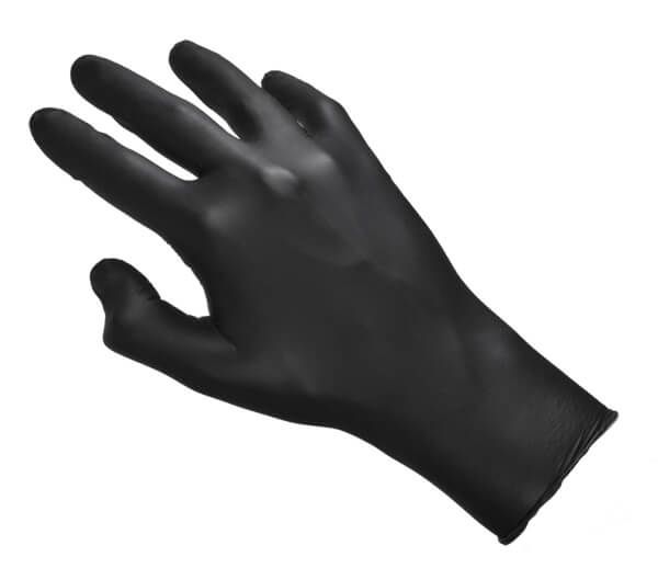 Gants nitrile noir XS (100 pièces)