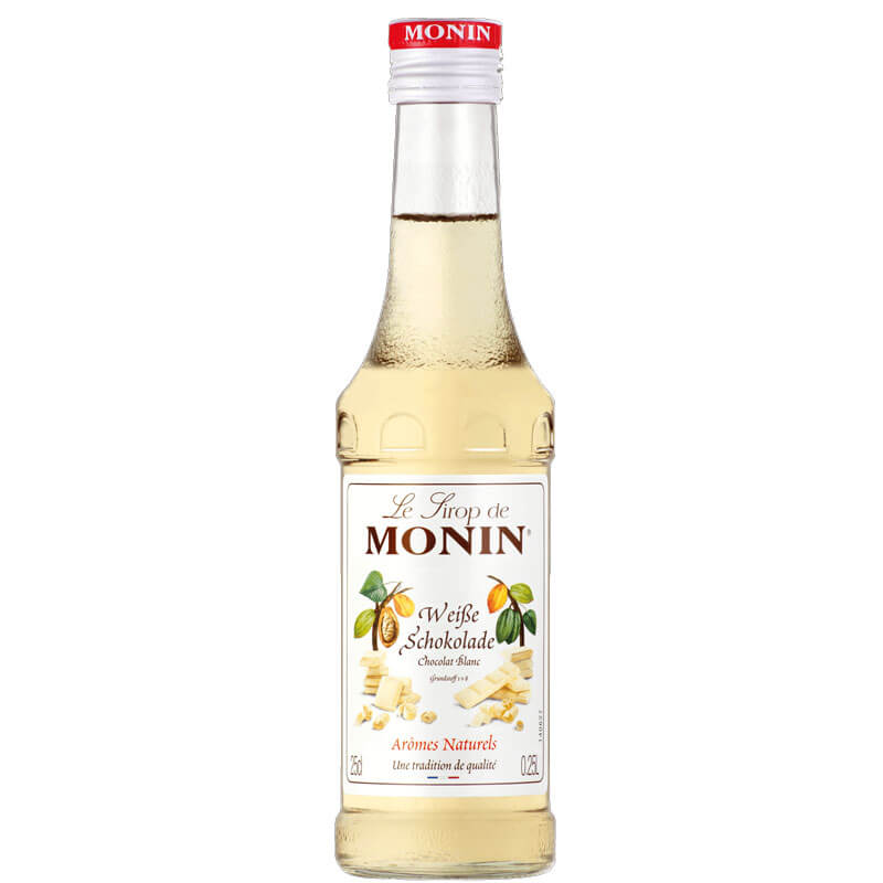 Chocolat blanc - Monin sirop petite bouteille (0,25l)