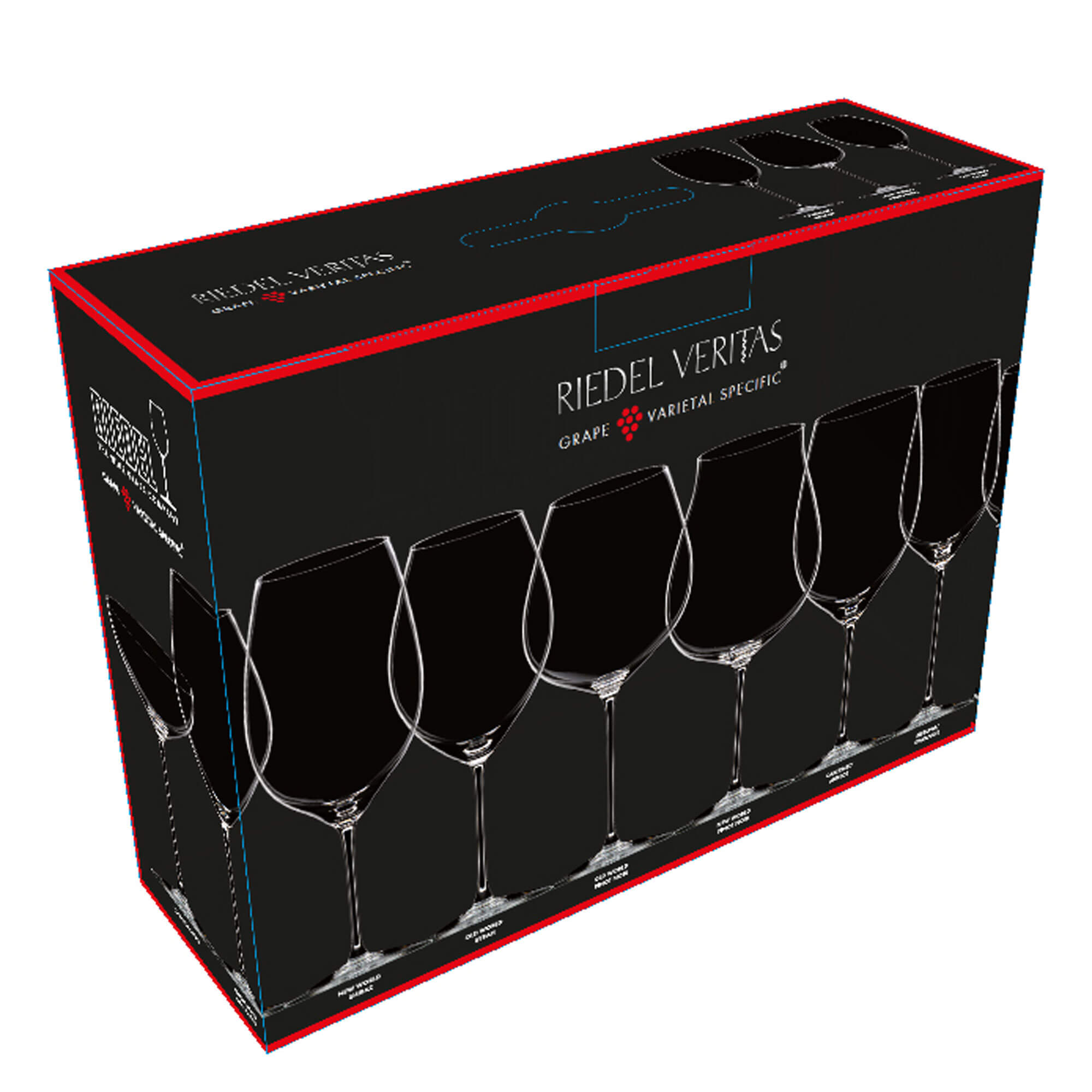 Set de dégustation de vin rouge Veritas, Riedel (3 pcs)