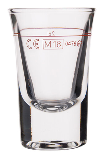 Verre à shot Dublino - 34ml, 2cl chêne (1 pce)