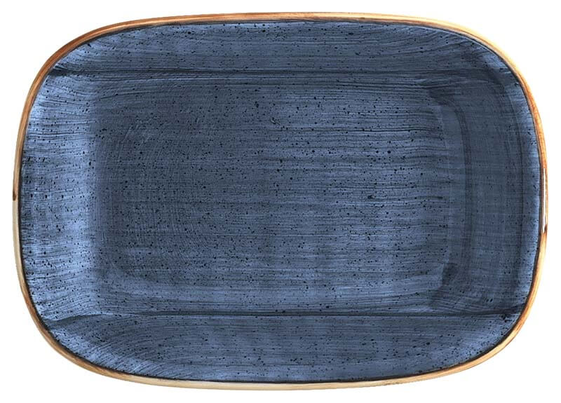 Bonna Aura Dusk Gourmet plat rectangulaire 17x11,5cm bleu - 12 pièces