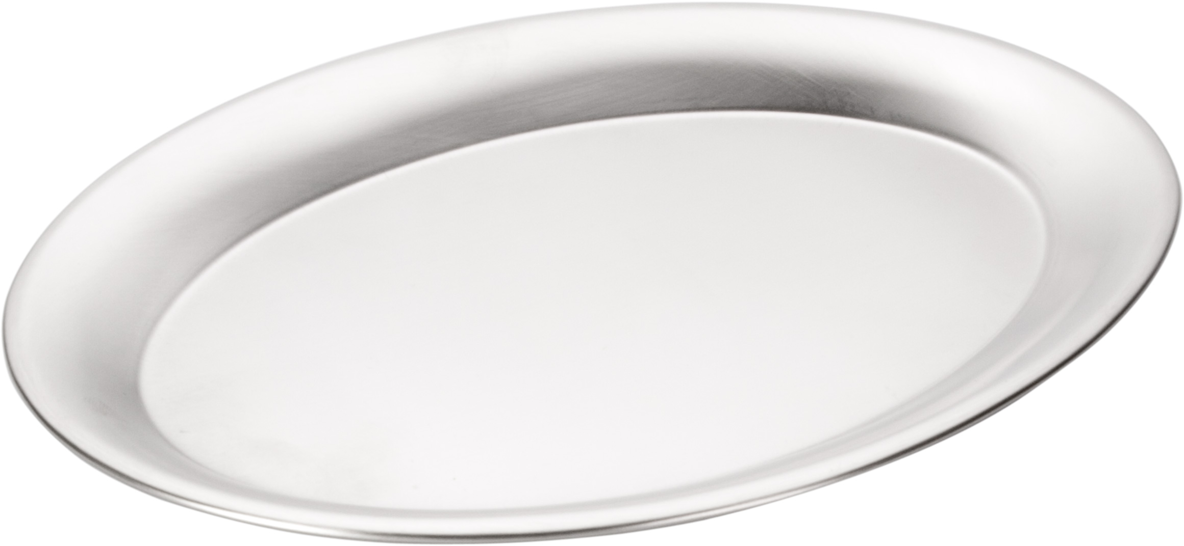 Plateau de service ovale, inox mat - 26,5x19cm