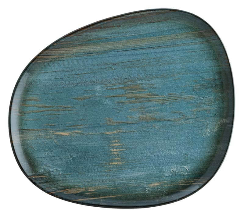 Bonna Madera Mint Vago Assiette plate 33cm bleu - 6 pièces