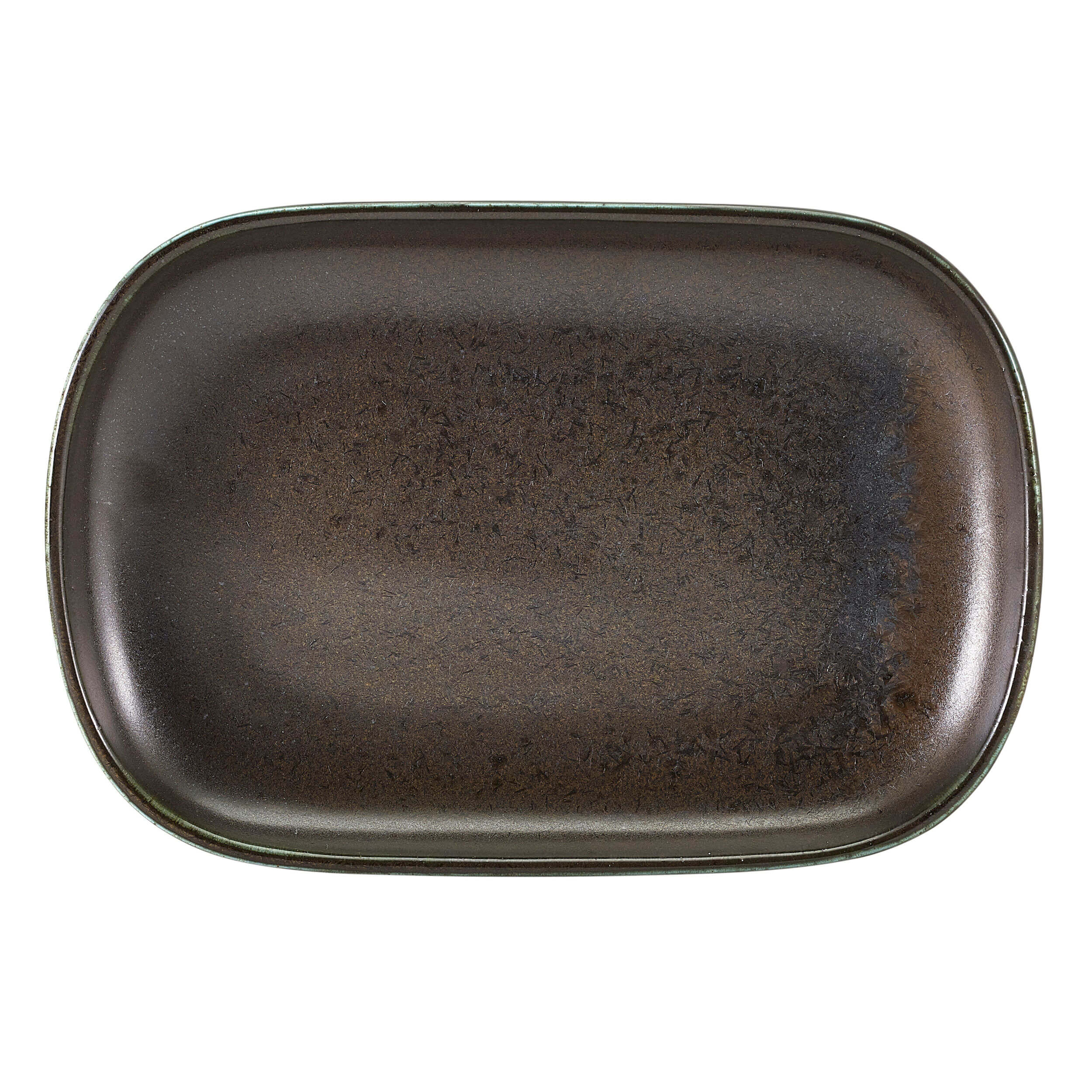 Plateau/assiette Terra Cinder Black - 24x16,5cm (12 pcs)