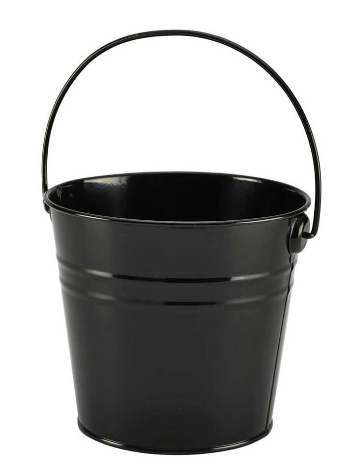 Seau noir - inox (2,1L)