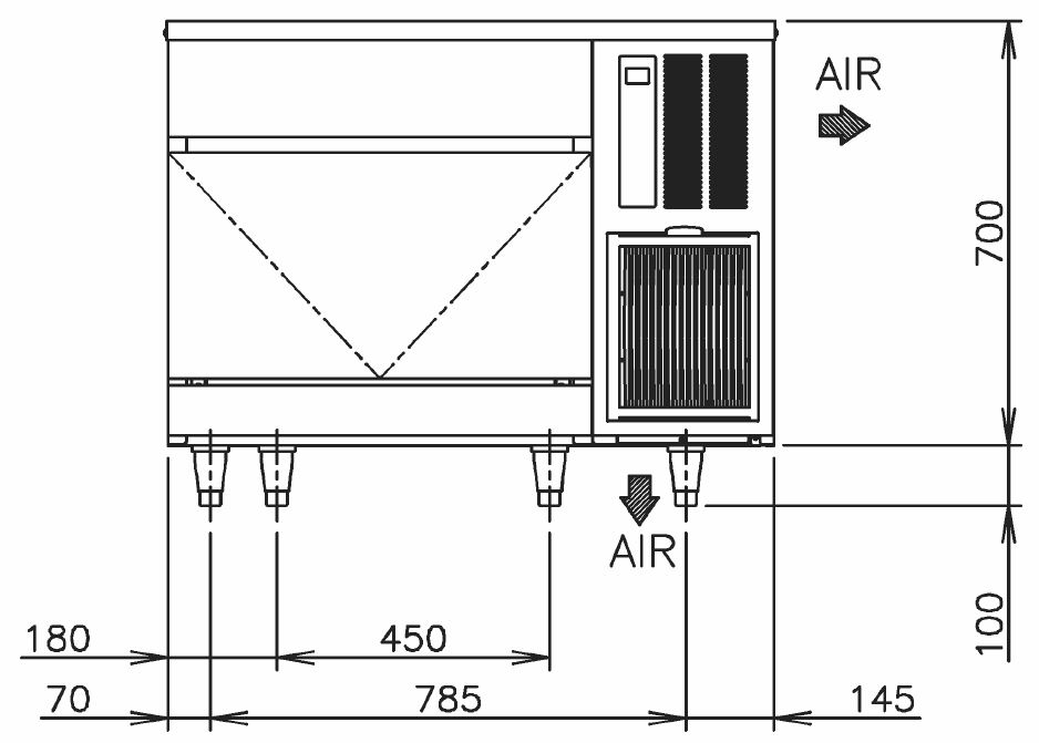 Hoshizaki IM-100CNE-HC-32 (Machine à glaçons en cube 92kg)