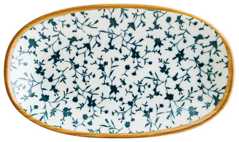 Bonna Calif Gourmet Assiette ovale 24x14cm bleu - 12 pièces