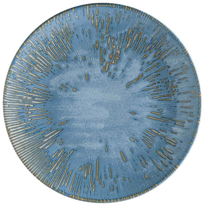 Bonna Snell Sky Gourmet Assiette plate 27cm bleu - 12 pièces