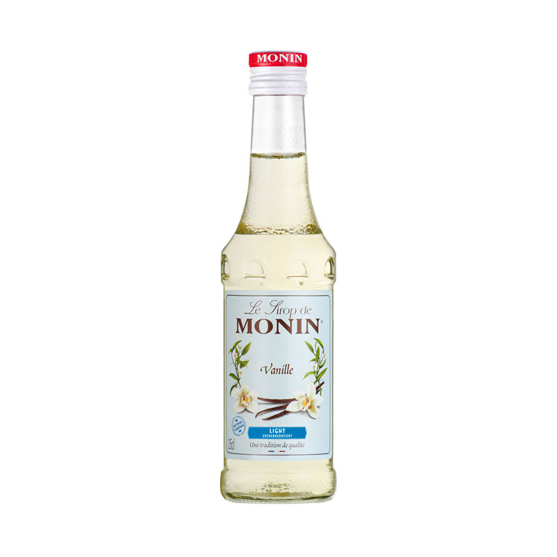 Vanille allégée en sucre (light) - Sirop Monin petite bouteille (0,25l)