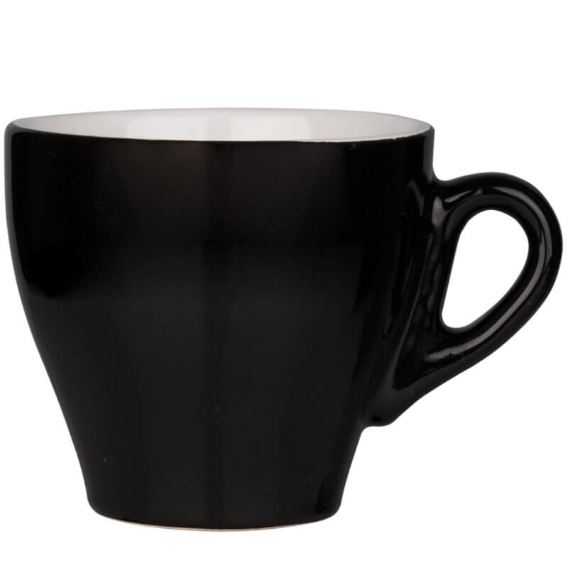 Tasse à cappuccino noire - 160ml (6 pcs)