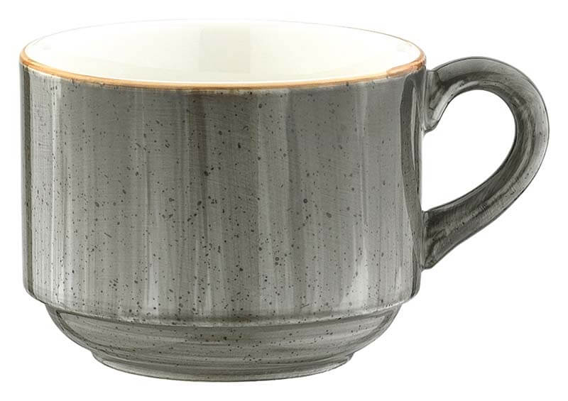 Bonna Aura Space Banquet Tasse supérieure empilable 21cl gris - 6 pièces