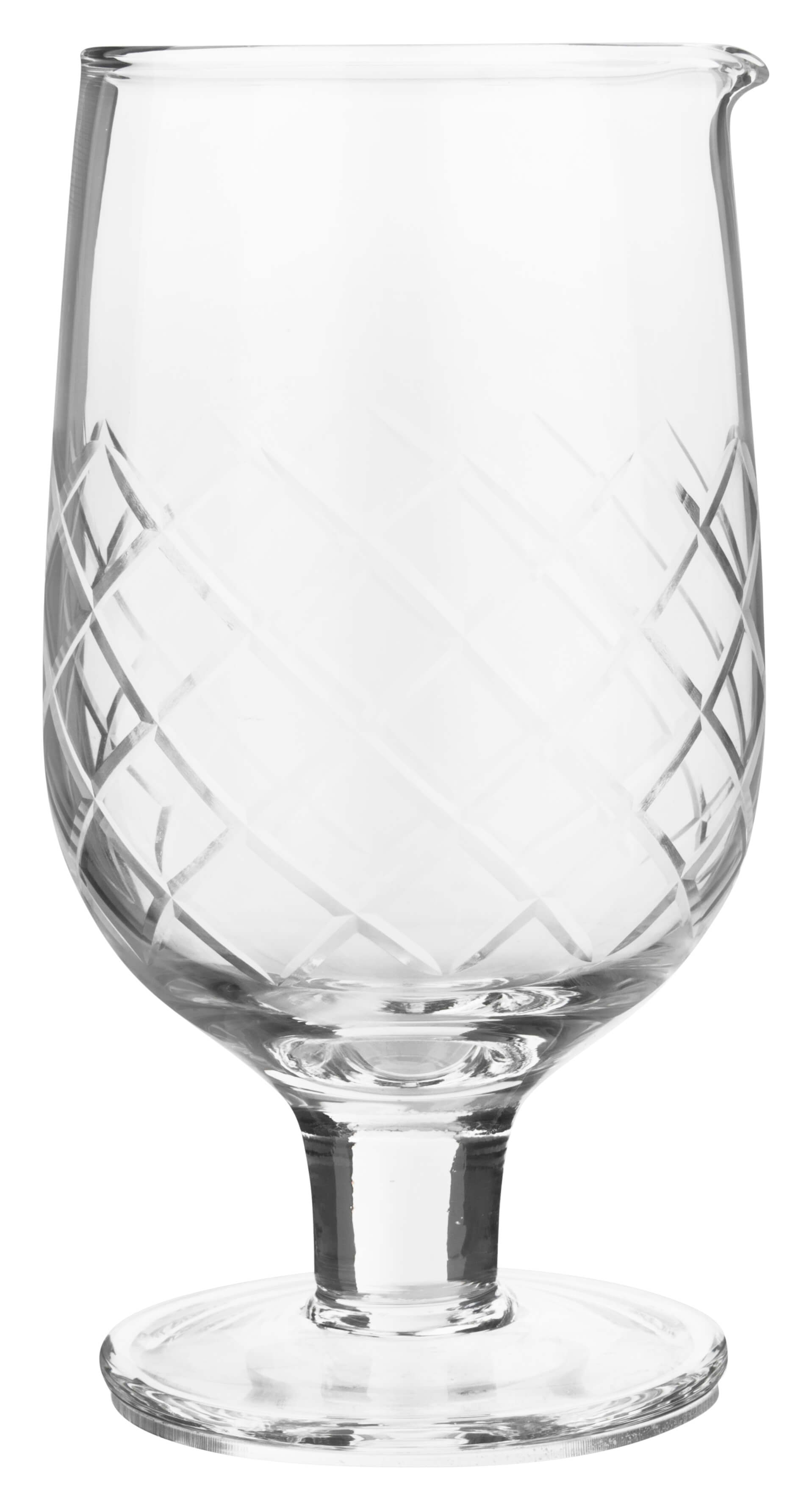 Verre à mélange Diamond, avec lèvre verseuse et pied, Prime Bar - 840ml