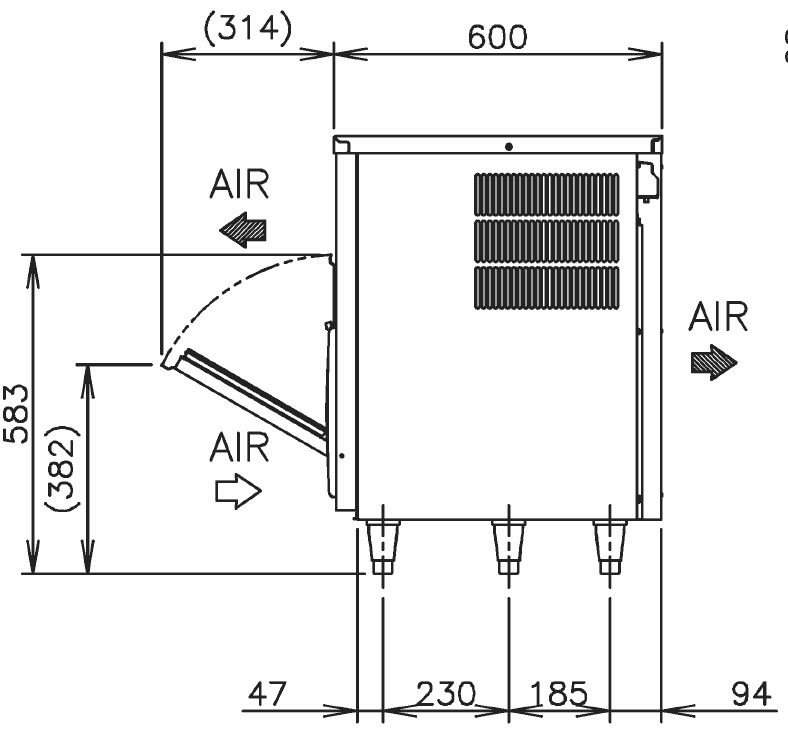 Hoshizaki IM-100CNE-HC-32 (Machine à glaçons en cube 92kg)