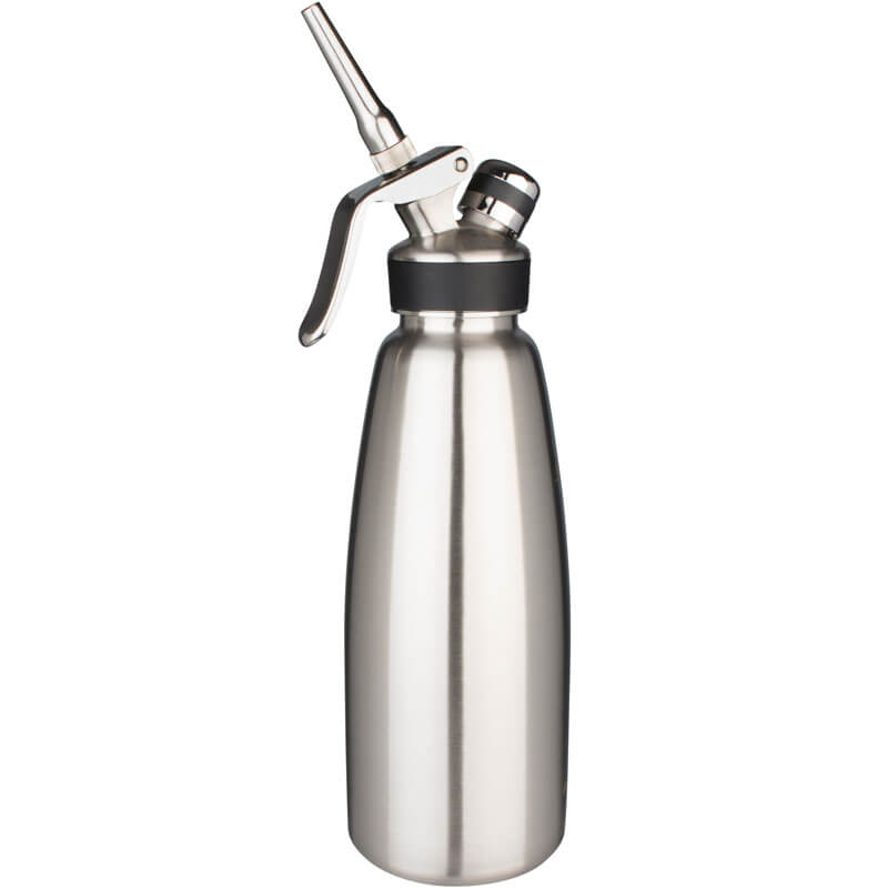 Siphon à crème Mosa, inox brossé - 1000ml