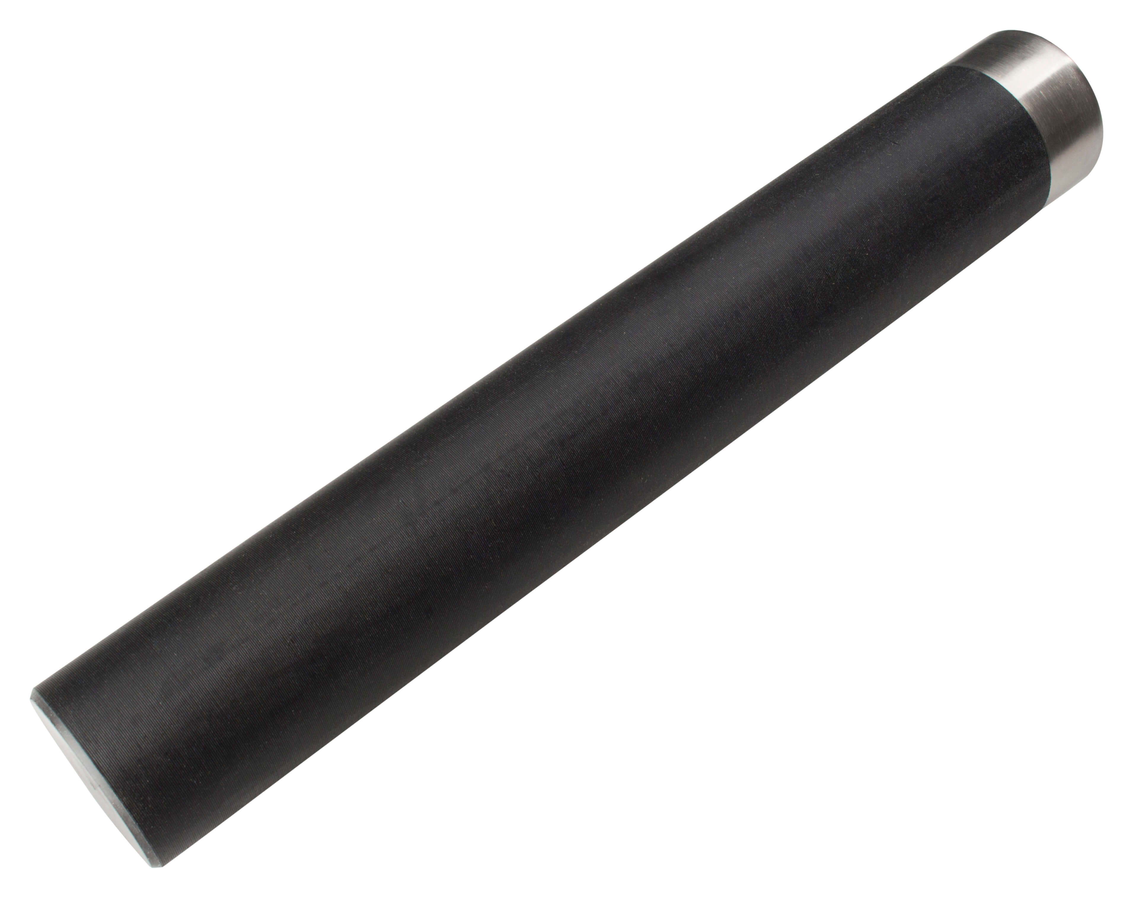 Pilon de bar, plastique, avec capuchon en acier - noir (24cm)