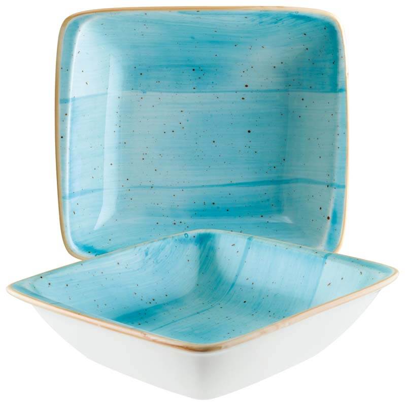 Bonna Aura Aqua Moove Assiette creuse 19x17cm turquoise - 12 pièces