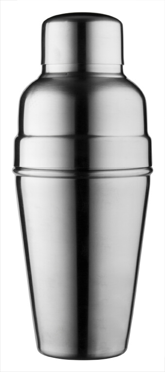 Shaker à cocktail, BAR AID, acier inoxydable mat, trois pièces (500ml)