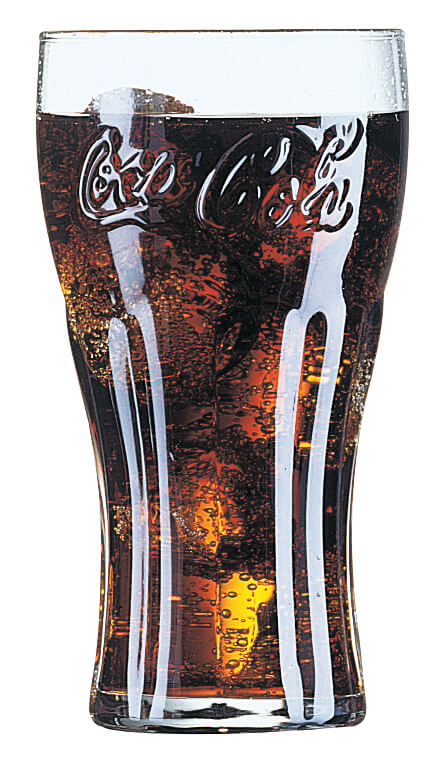 Verre à contours Coca-Cola, Arcoroc - 460ml, 0,4l FS