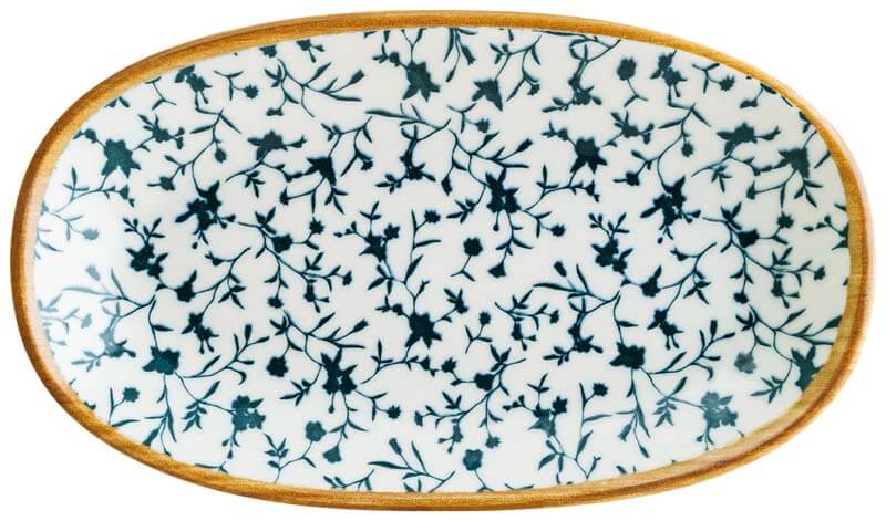 Bonna Calif Gourmet Assiette ovale 34x19cm bleu - 6 pièces