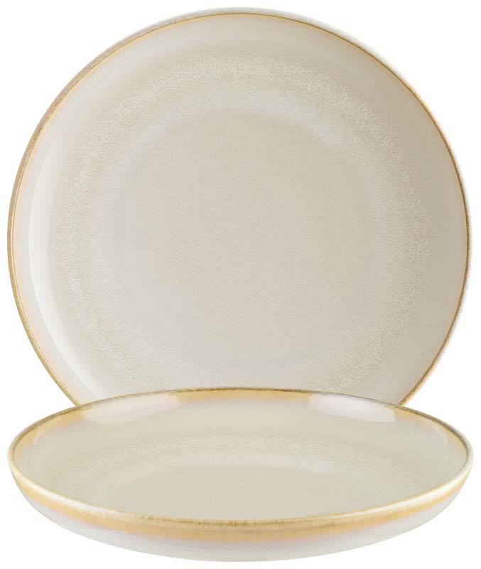 Bonna Sand Assiette à pâtes Hygge 25cm beige - 6 pièces