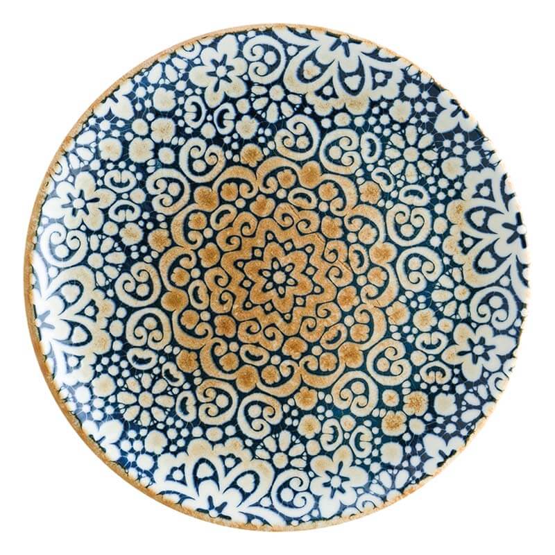 Bonna Alhambra Gourmet Assiette plate 25cm bleu - 12 pièces