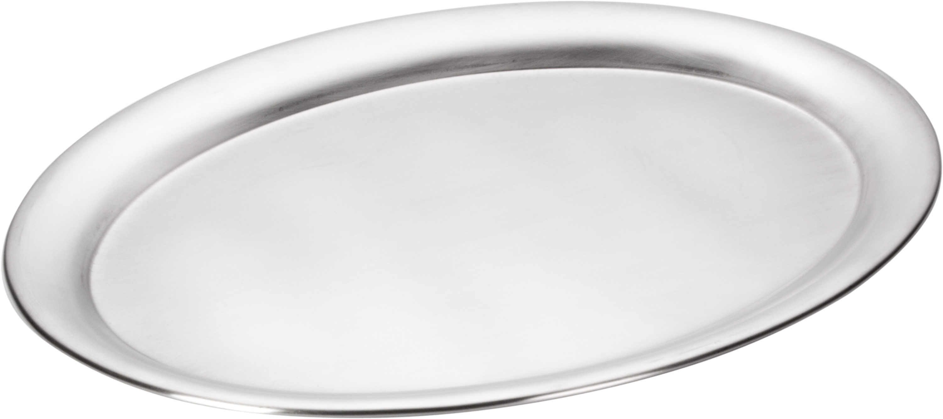 Plateau de service ovale, inox mat - 26,5x19cm