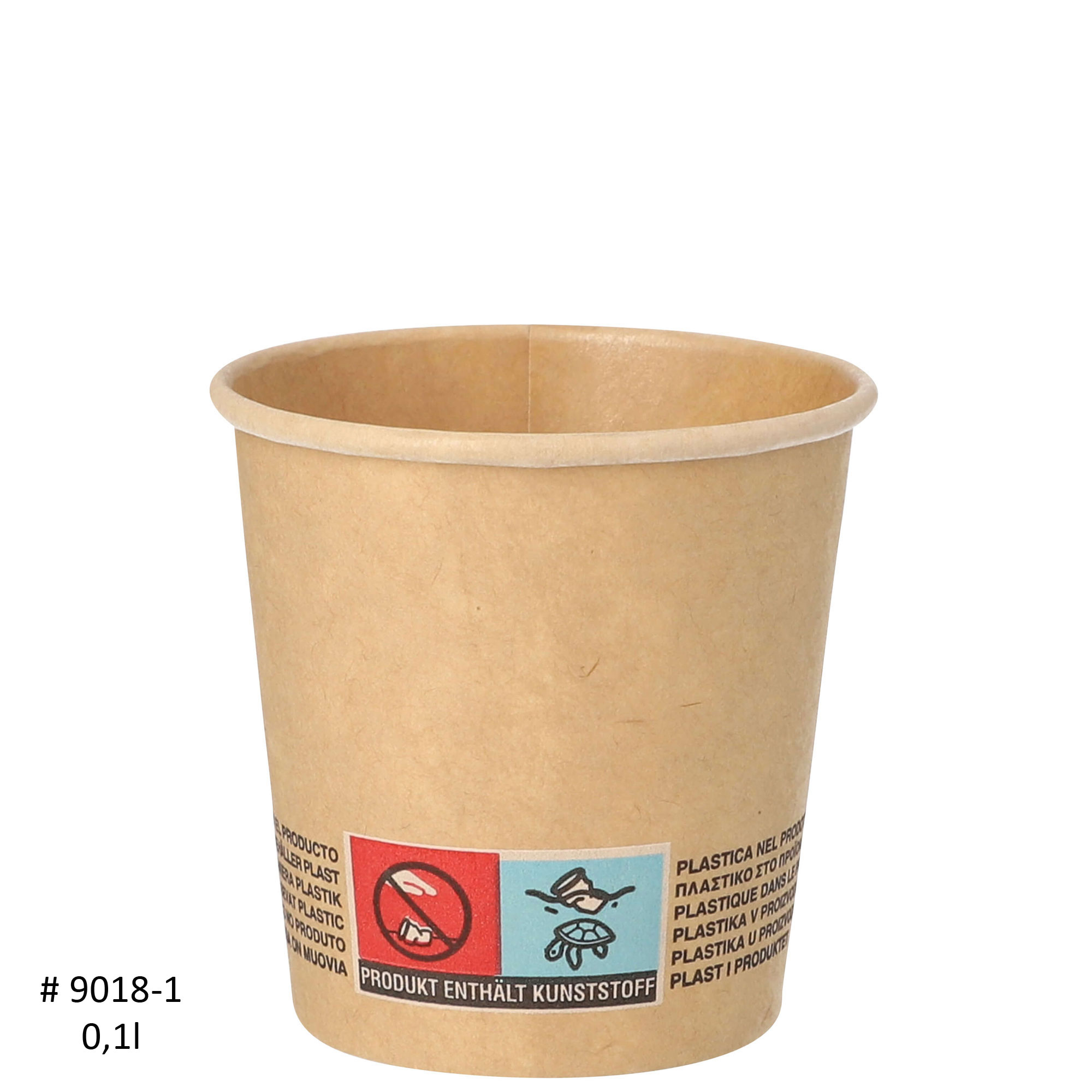 Couvercle pour tasse à expresso, plastique blanc - 6cm (50 pcs)