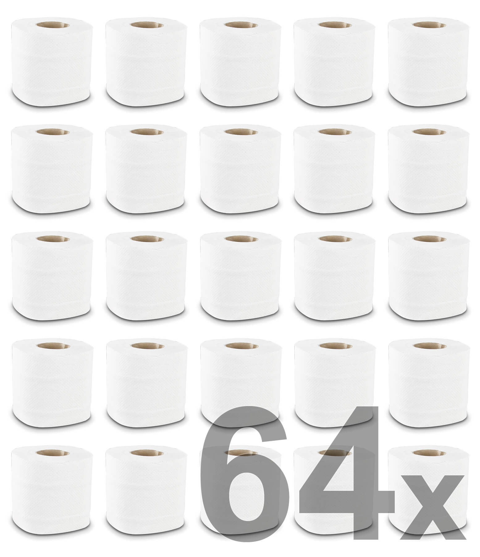 Papier hygiénique 3lg., extra-blanc - 250 pales (64 rouleaux)