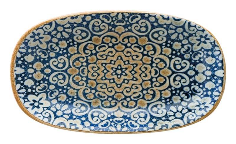 Bonna Alhambra Gourmet Plateau ovale 19x11cm bleu - 12 pièces