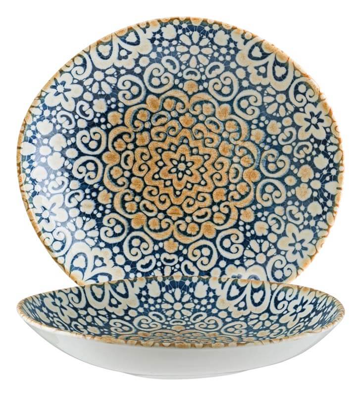 Bonna Alhambra Vago Assiette creuse 26cm bleu - 6 pièces