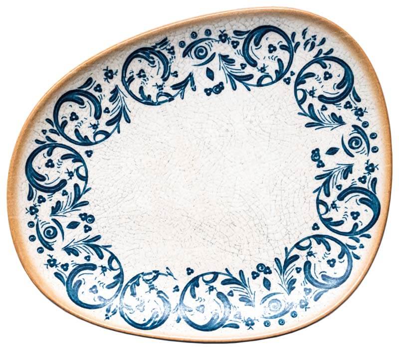 Bonna Viento Vago Assiette plate 24cm bleu - 12 pièces