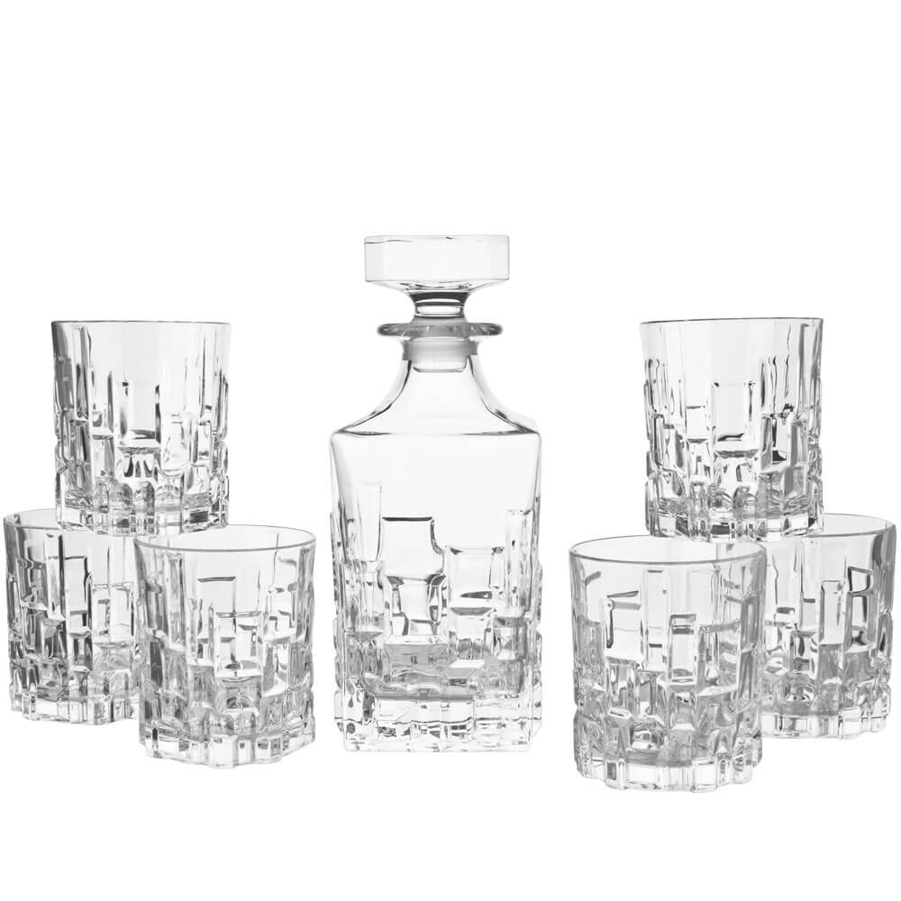 Whisky Set Etna, RCR - 1 carafe + 6 tumblers