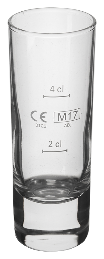 1 verre à liqueur, Islande Arcoroc - 65ml, 2+4cl calibré