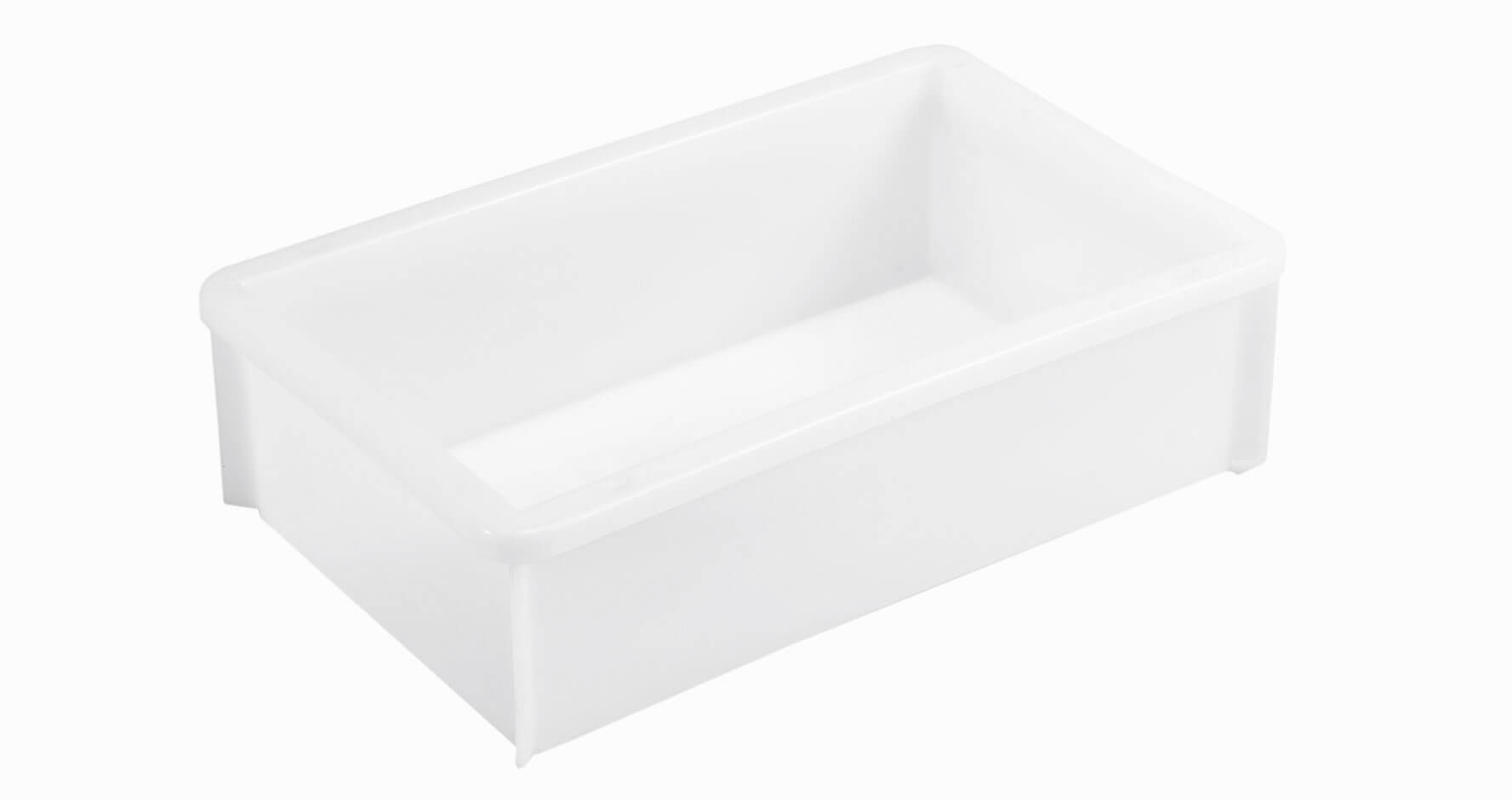 Récipient de transport empilable Classic blanc - 450x295x125mm (10l)