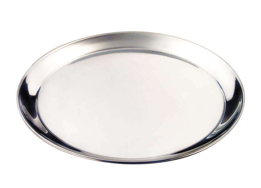 Plateau rond, acier inoxydable - 30cm