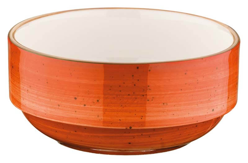 Bonna Aura Terracotta Banquet Coupe empilable 12cm, 35cl orange - 12 pièces