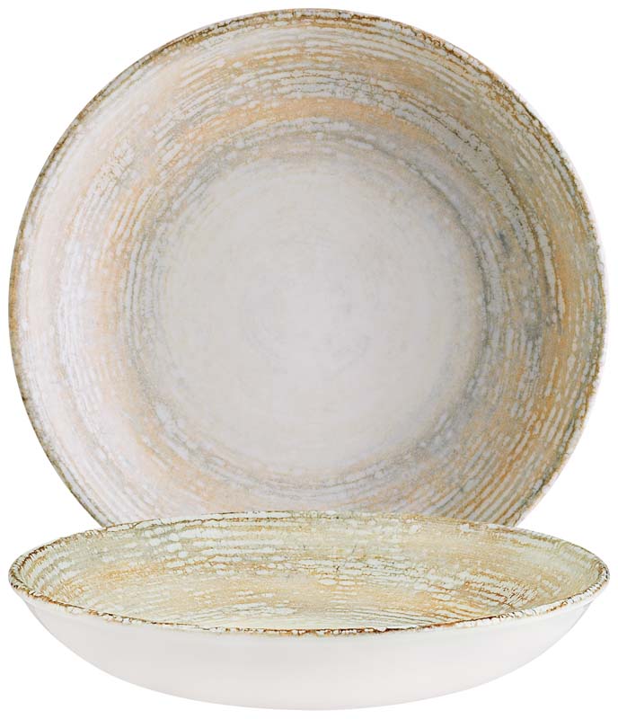 Bonna Patera Banquet Assiette à pâtes 28cm beige - 6 pièces