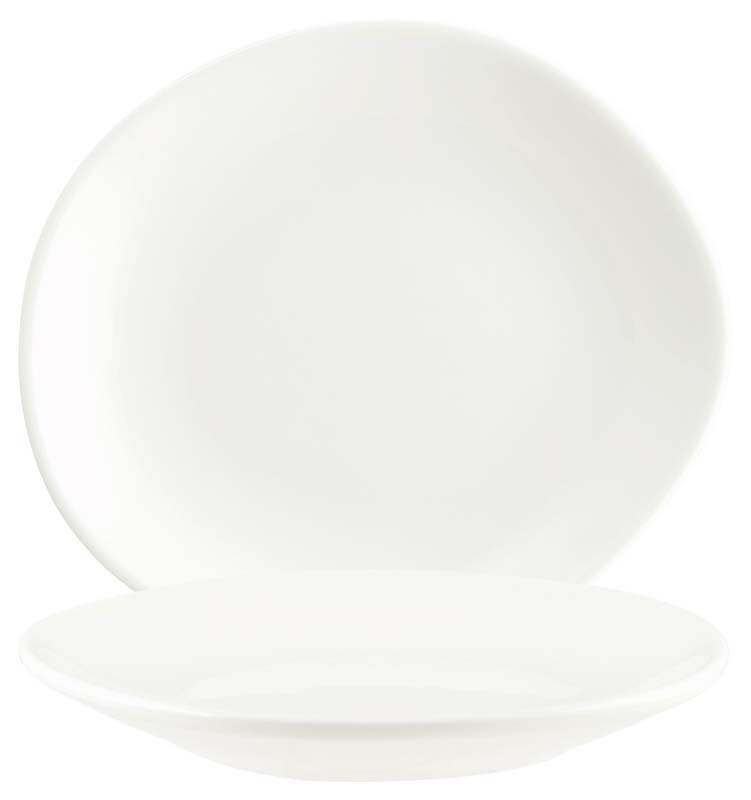 Bonna Vago Cream Assiette plate 15cm crème - 12 pièces