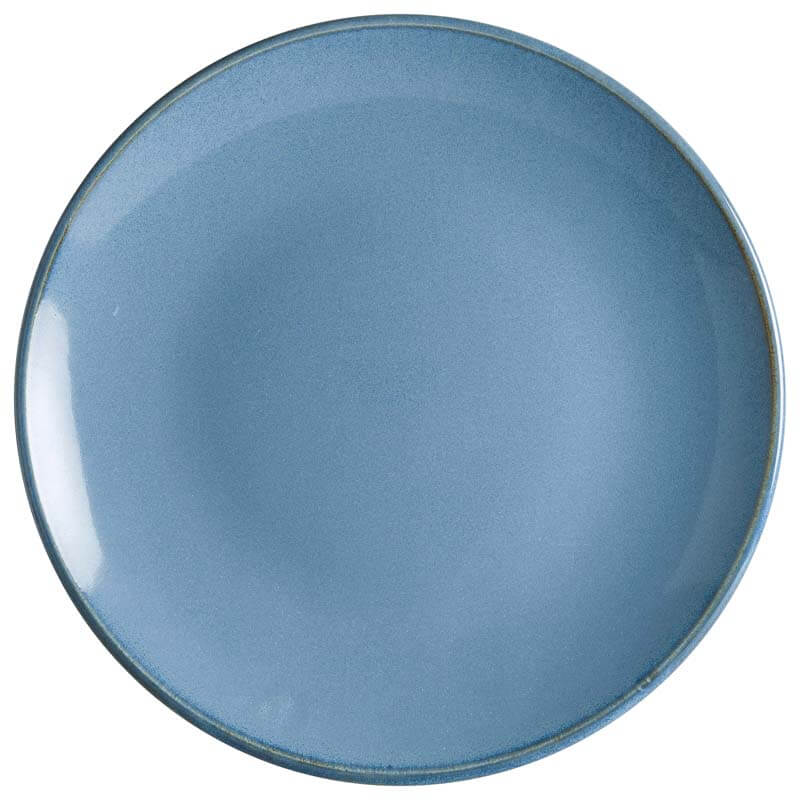 Bonna Sky Gourmet Assiette plate 21cm bleu - 12 pièces