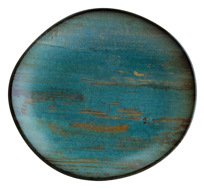 Bonna Madera Mint Vago Assiette plate 15cm bleu - 12 pièces