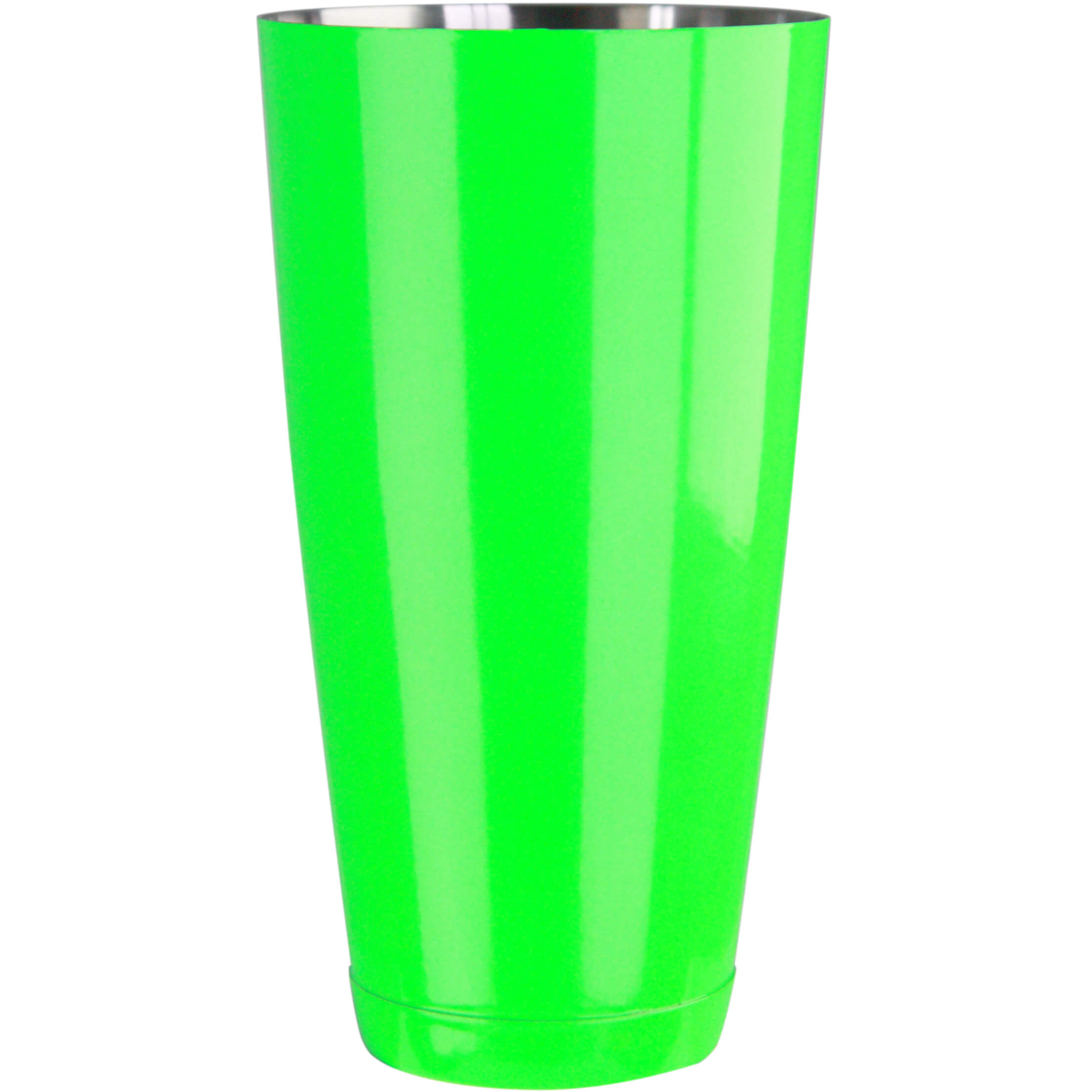 Boston shaker, acier inoxydable revêtu par poudre - vert fluo (845ml)