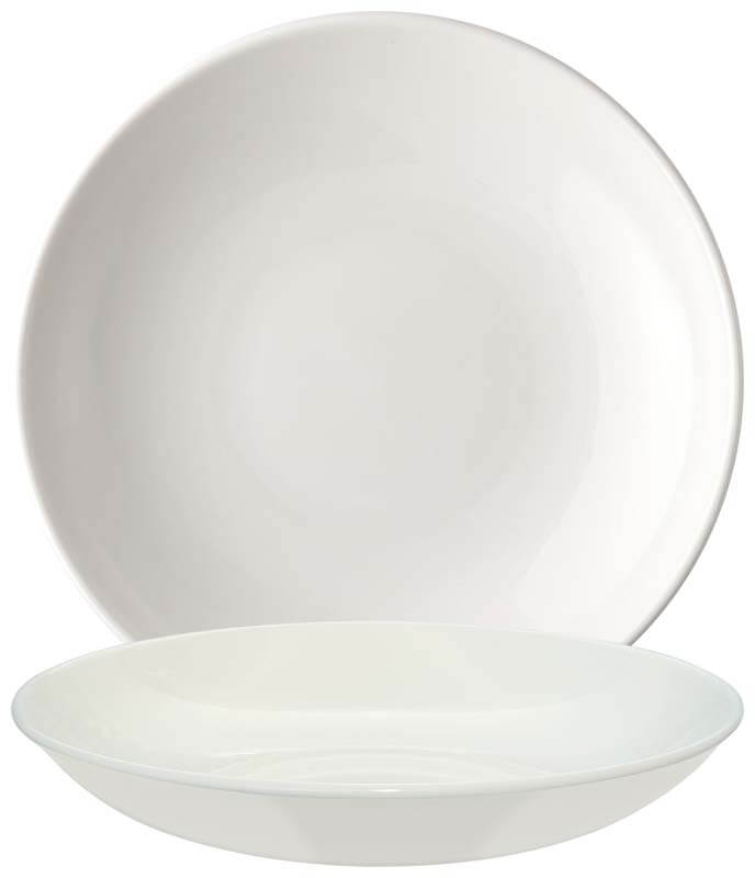 Bonna Bloom Cream Assiette creuse 25cm crème - 6 pièces